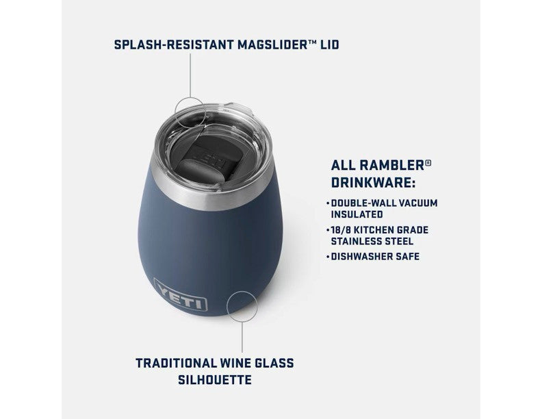 YETI 10 Ounce Rambler Wine Tumbler with MagSlider Lid – The Cook's