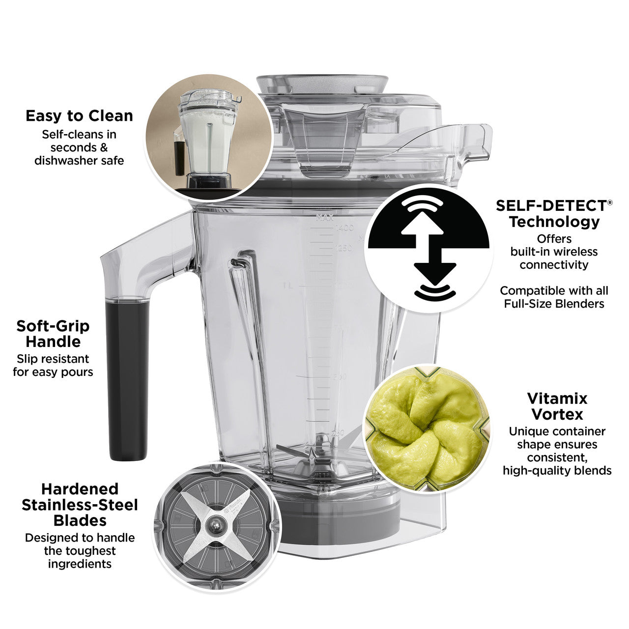 Vitamix 48-ounce Container with SELF-DETECT – The Cook's Warehouse