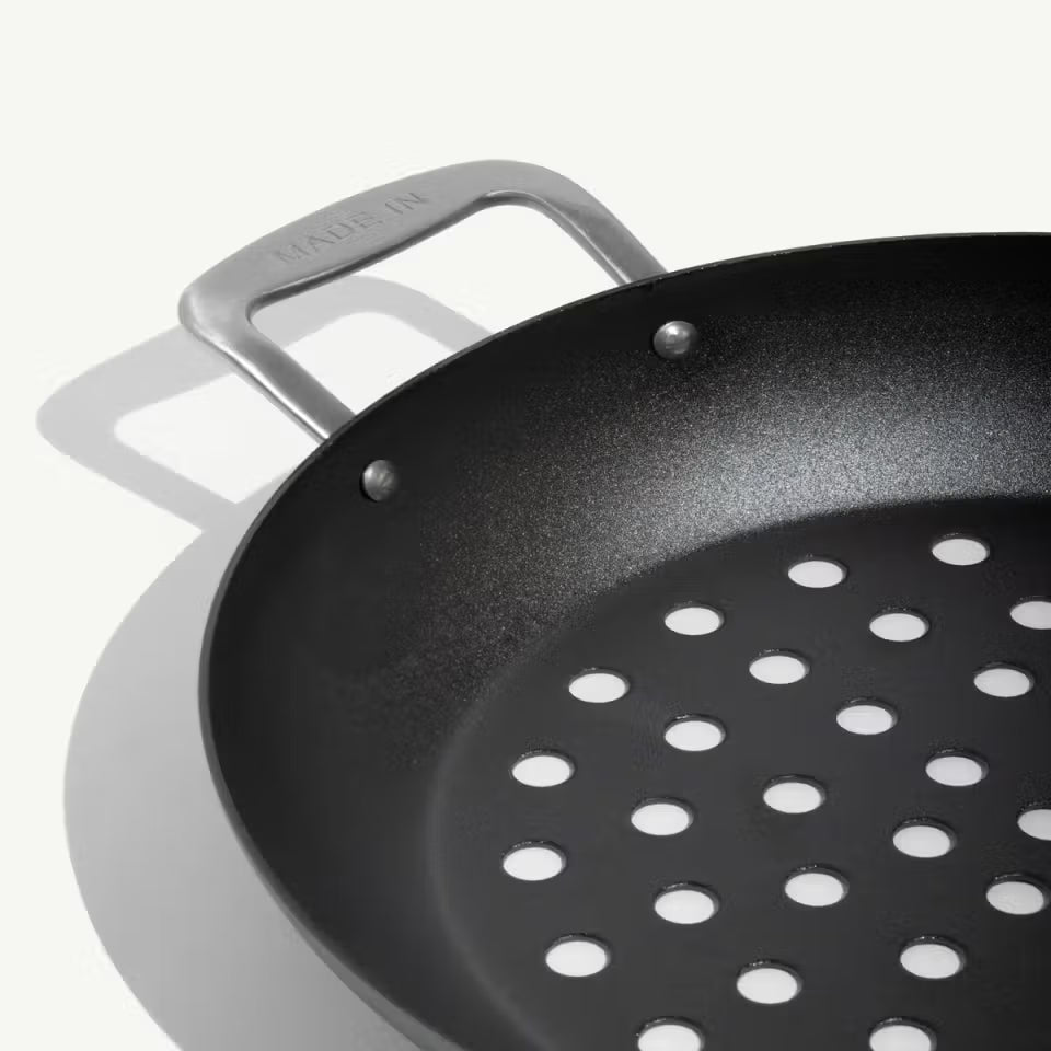 Made In 12” Carbon Steel Dual Handle Grill Frying Pan