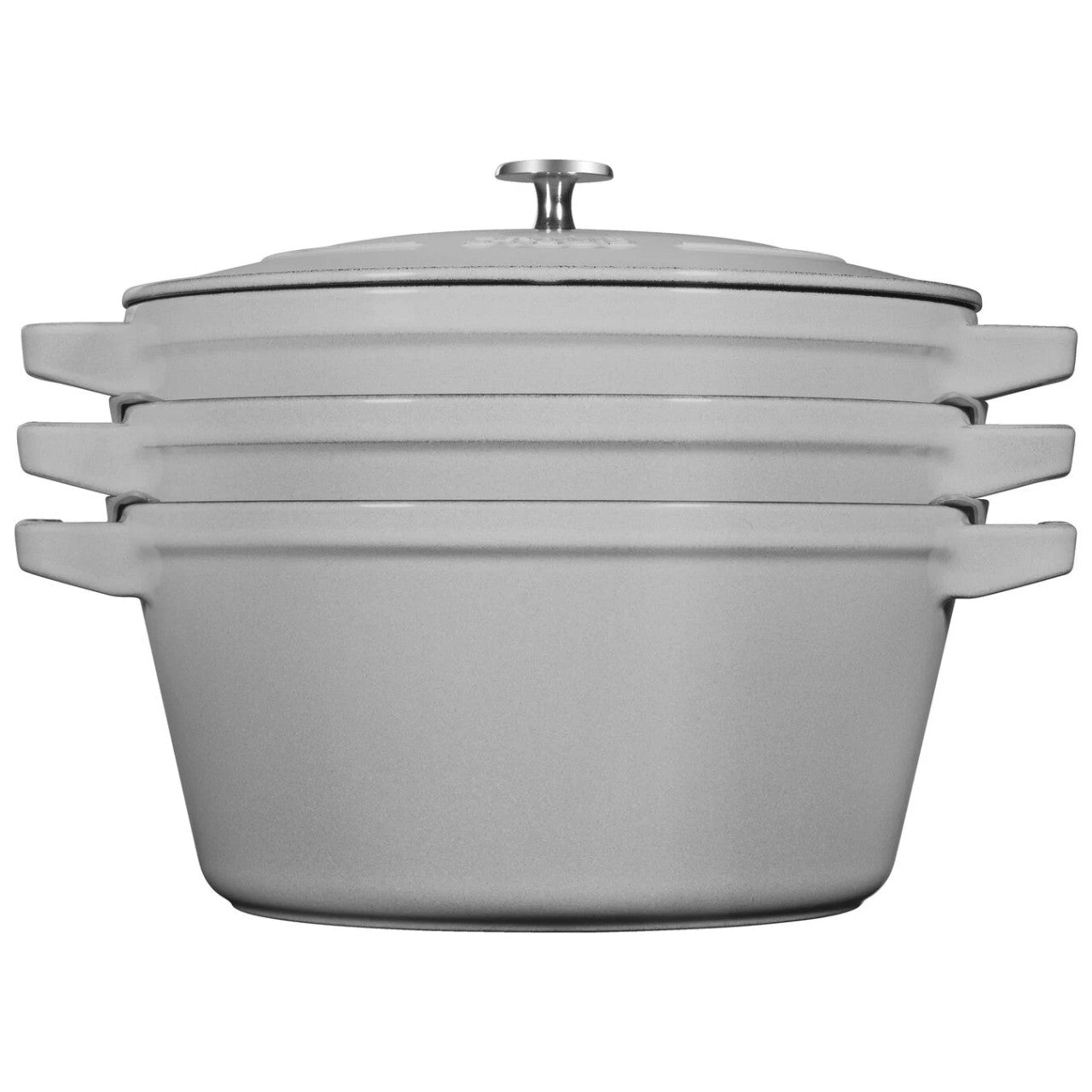 Staub 4 Piece Cast Iron Stackable Set - Graphite Grey