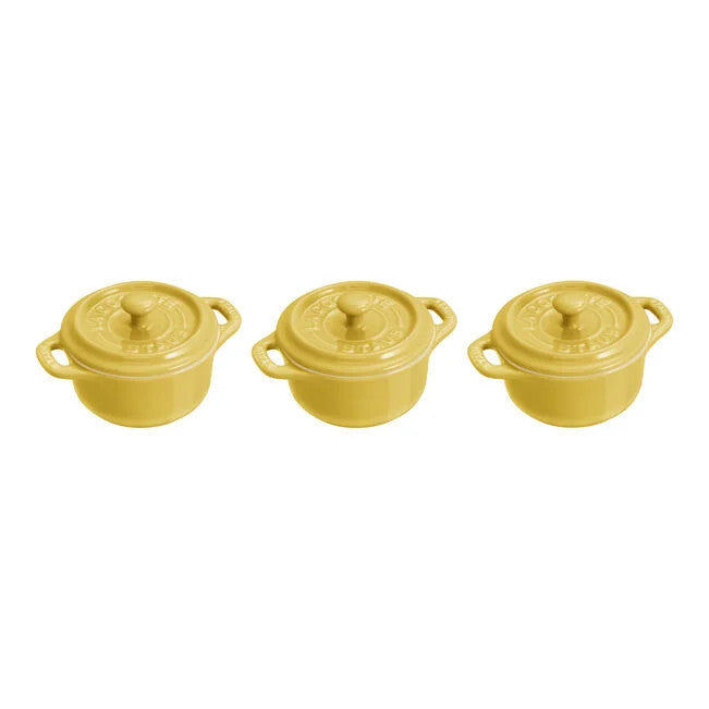 Staub 3 Piece Set Mini Round Cocottes - Citron – The Cook's Warehouse