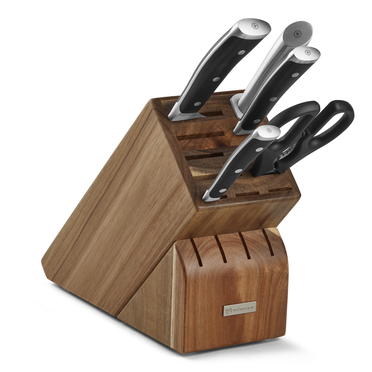 Wusthof Classic Ikon 6 Piece Acacia Wood Block Set