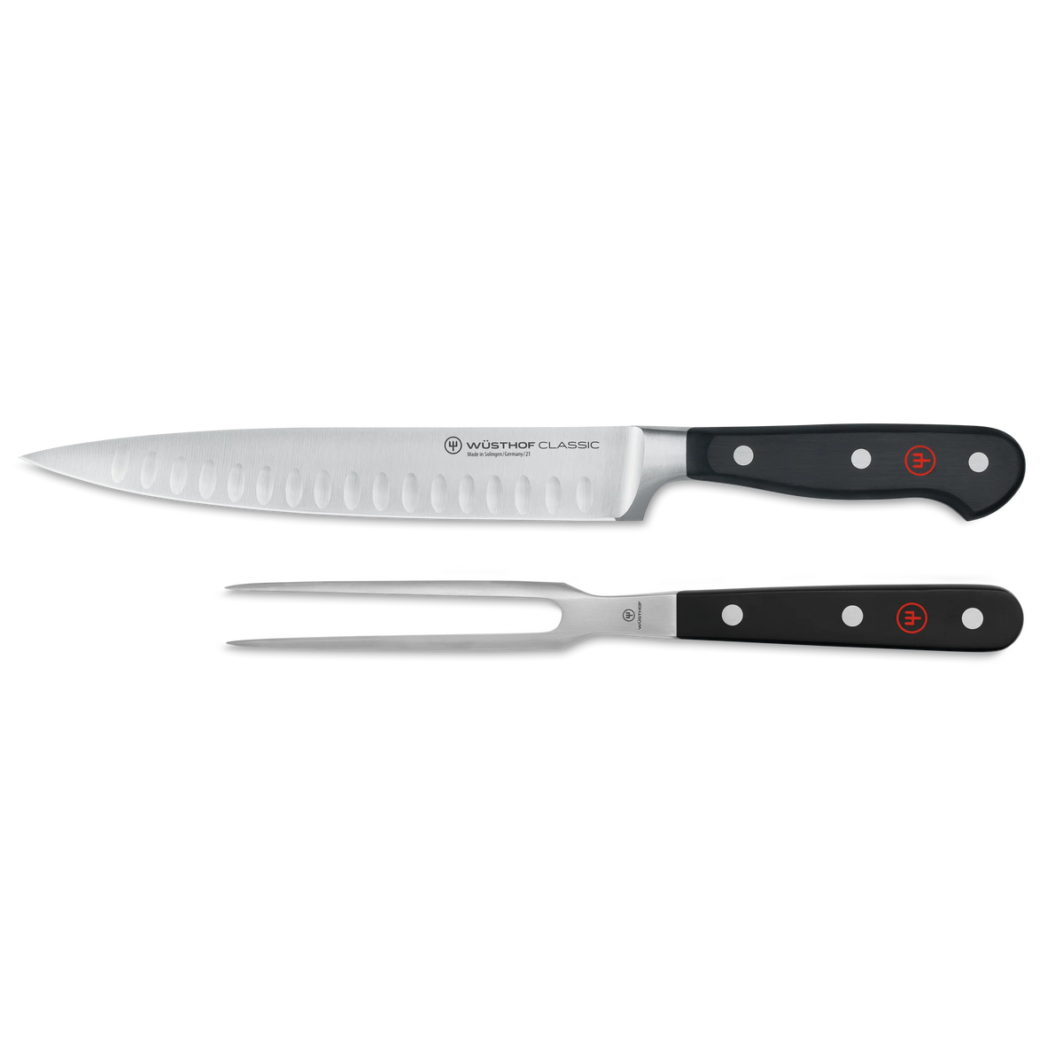 Wusthof Classic 2 Piece Hollow Edge Carving Set