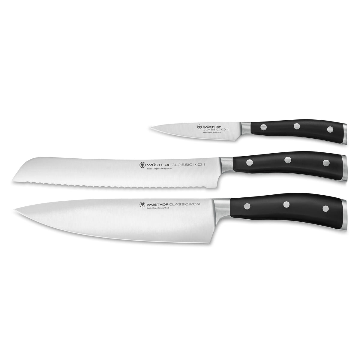 Wusthof Classic Ikon 3 Piece Knife Starter Set