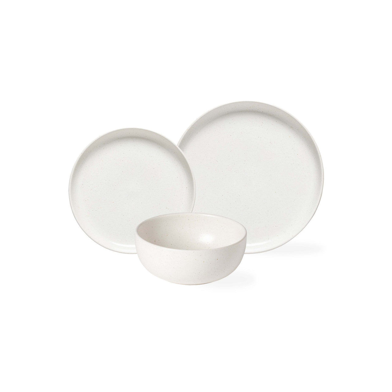 Casafina Pacifica 12 Piece Dinnerware Set With Cereal Bowl - Salt