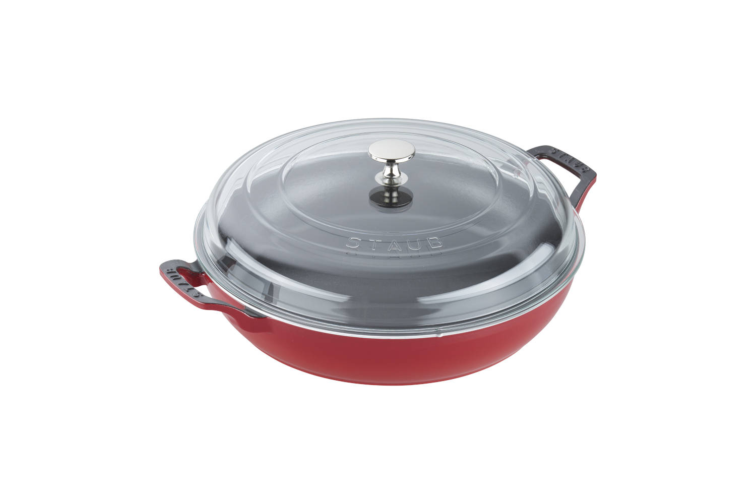Staub Cast Iron 3.5 qt. Braisers with Glass Lid