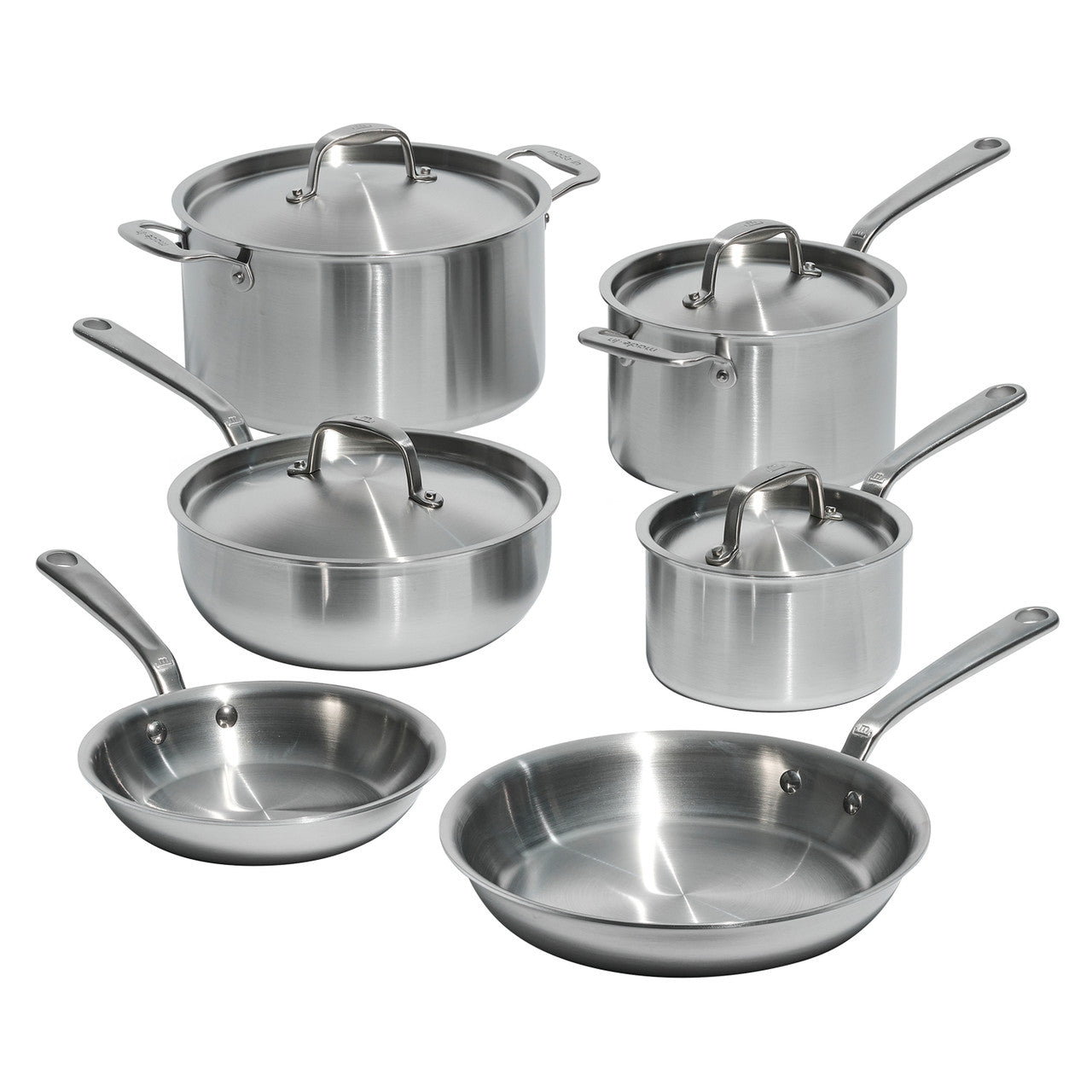 Made In Stainless Clad 10 Piece Cookware Set