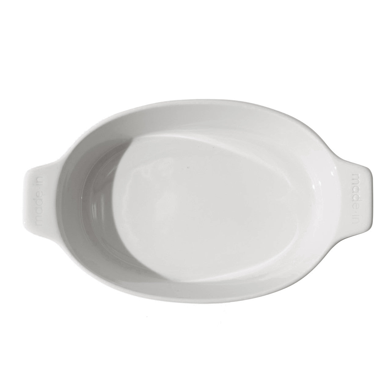 Made In 10 x 6.6 inch Oval Baker - White