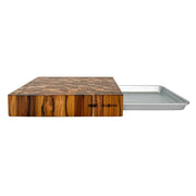 Teakhaus Prep to Pan End Grain Cutting Board with USA Pan Half Sheet Pan