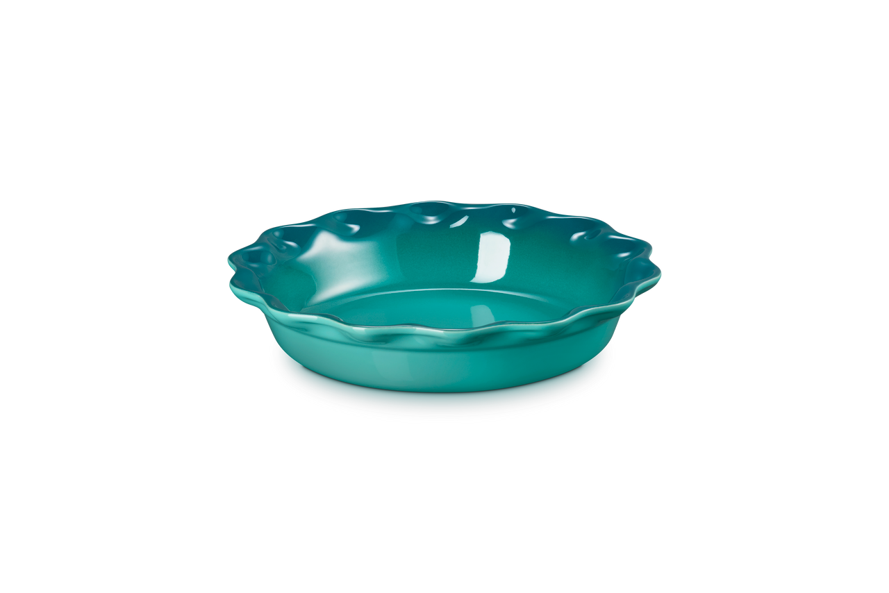 Le Creuset Stoneware 9 inch Fluted Pie Dish - Riviera