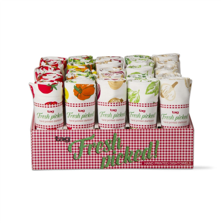TAG Fresh Picked Vegetable Dishtowel