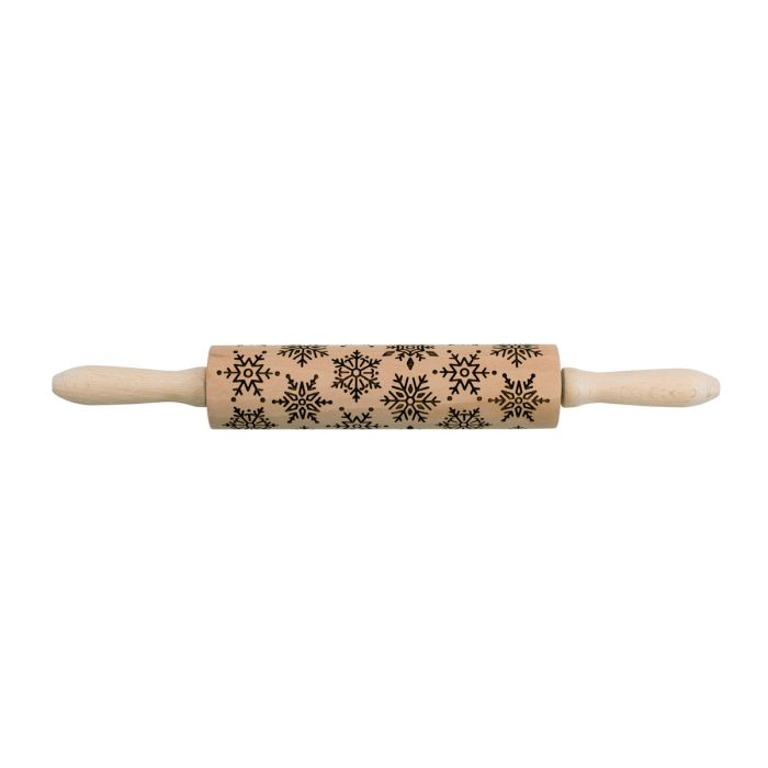 Mrs. Anderson’s Snowflake Design Rolling Pin - 8”