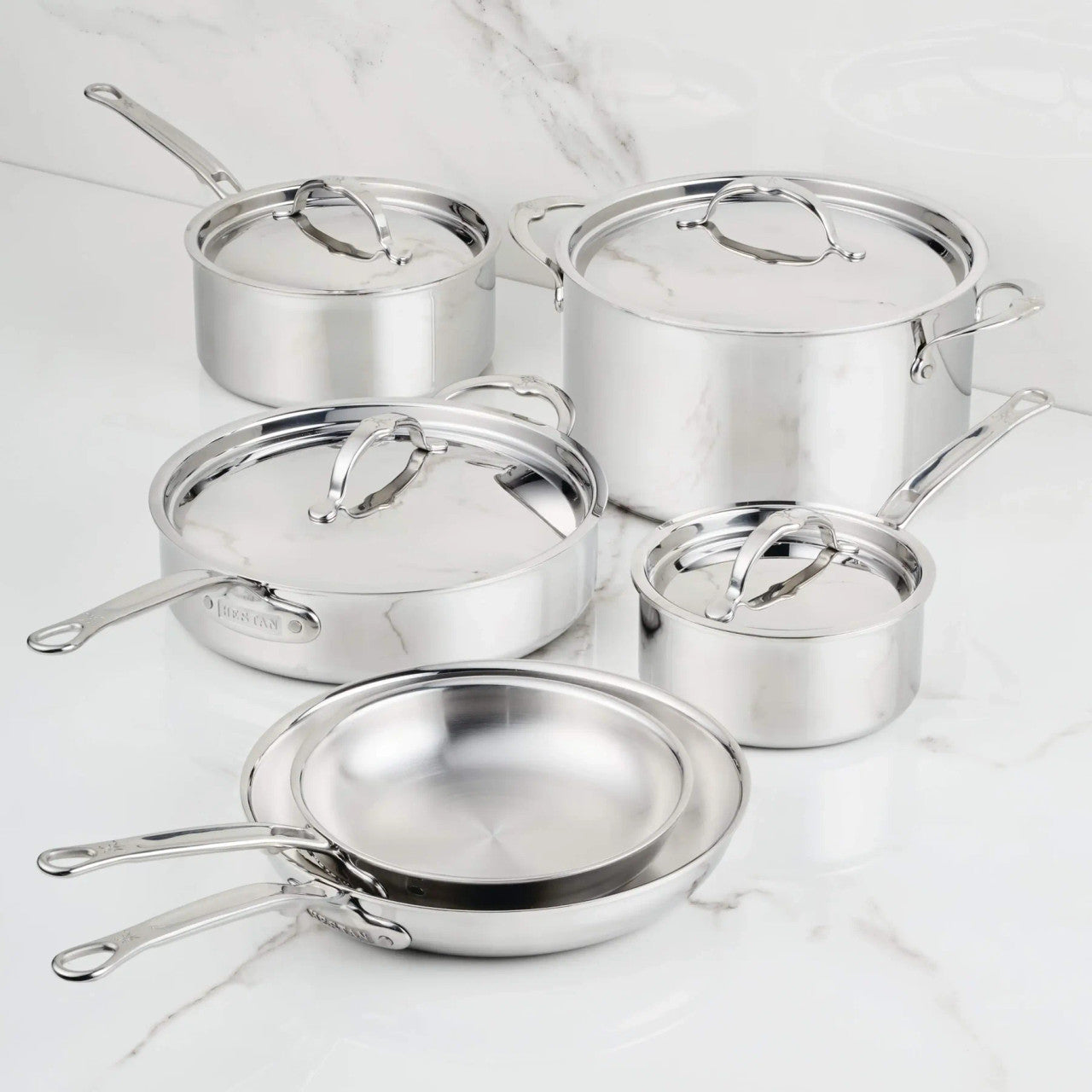 Hestan ProBond Luxe Polished Clad 10 Piece Set