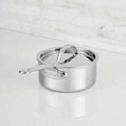 Hestan ProBond Luxe Polished Clad 1.5 Qt. Sauce Pan with Lid