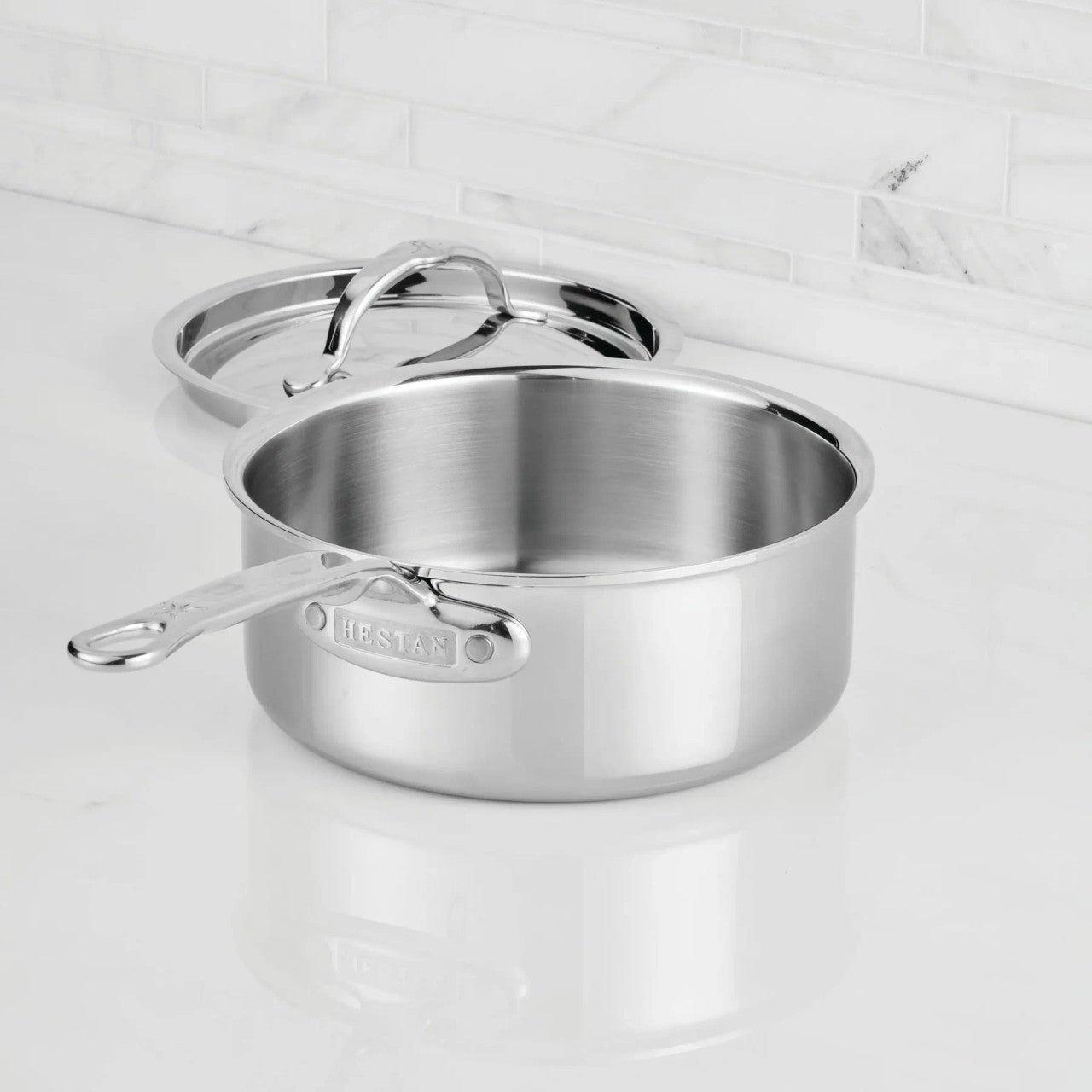 Hestan ProBond Luxe Polished Clad 2 Qt. Sauce Pan with Lid
