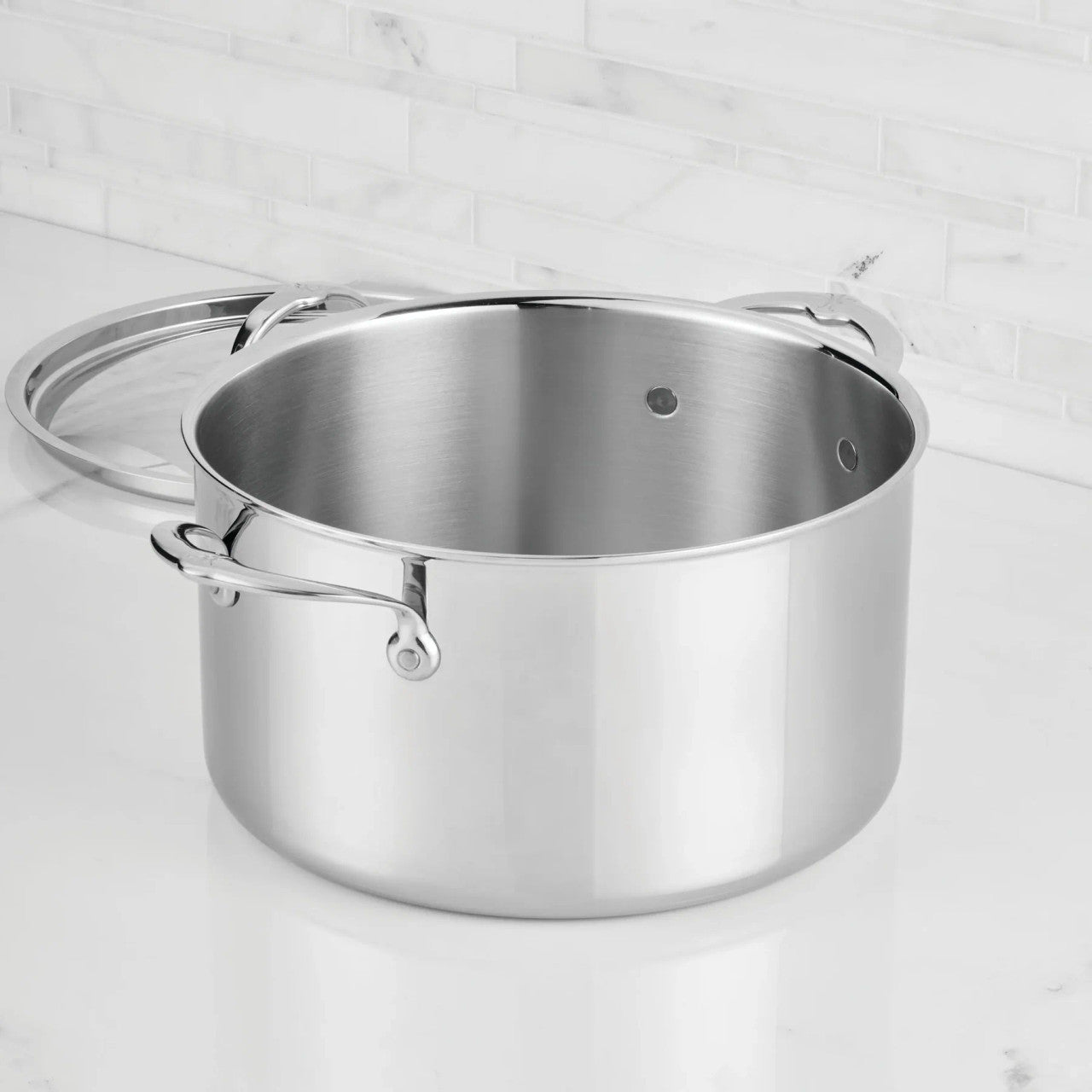 Hestan ProBond Luxe Polished Clad 8 Qt. Stockpot with Lid