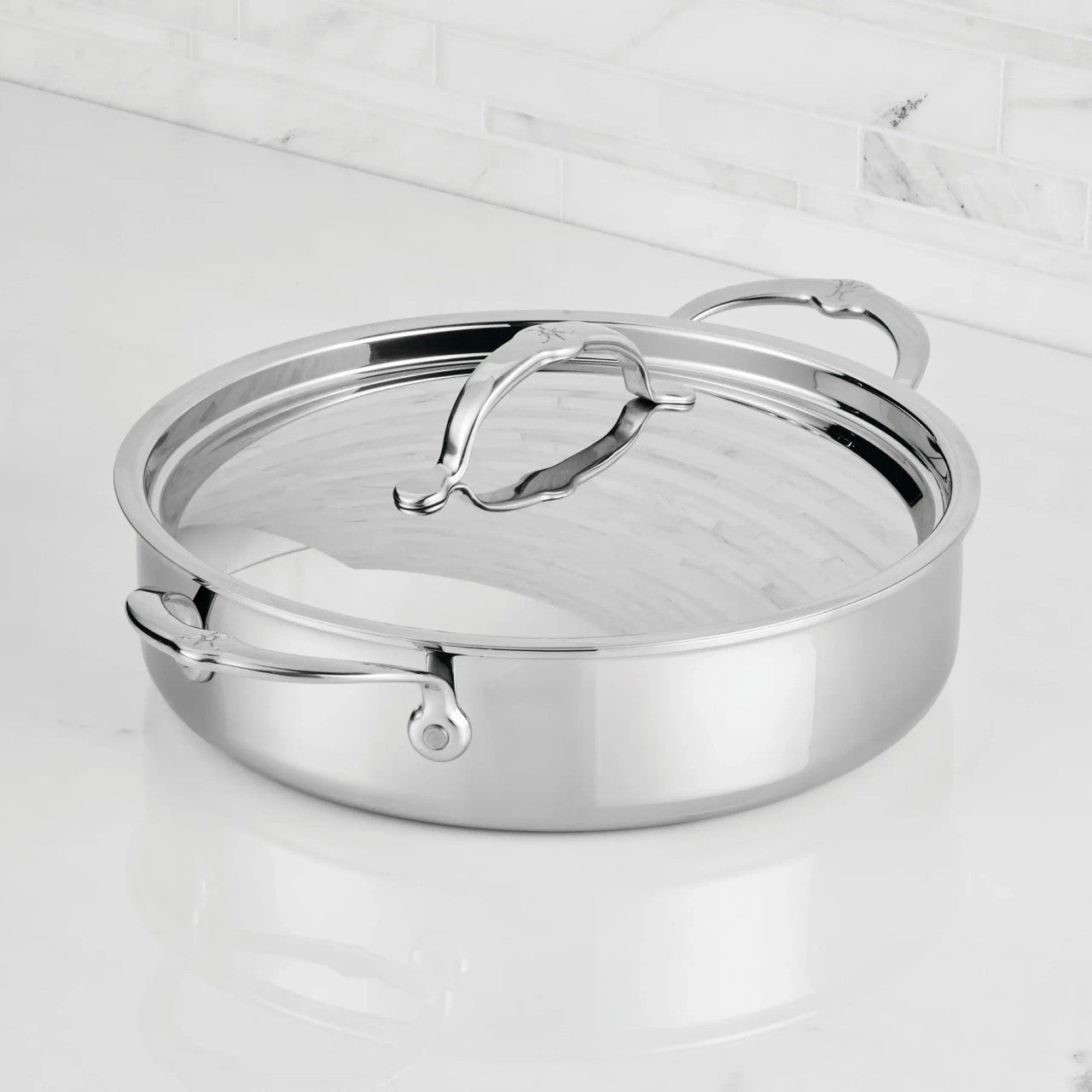 Hestan ProBond Luxe Polished Clad 3.5 Qt. Braiser with Lid