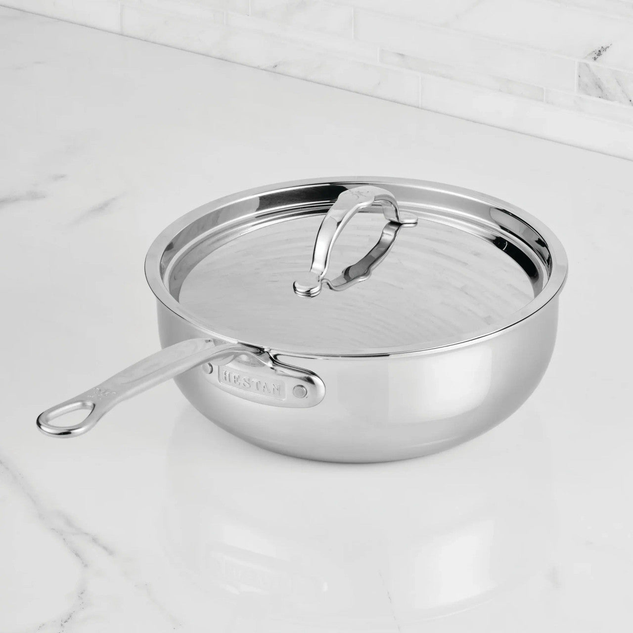 Hestan ProBond Luxe Polished Clad 3.5 Qt. Essential Pan with Lid