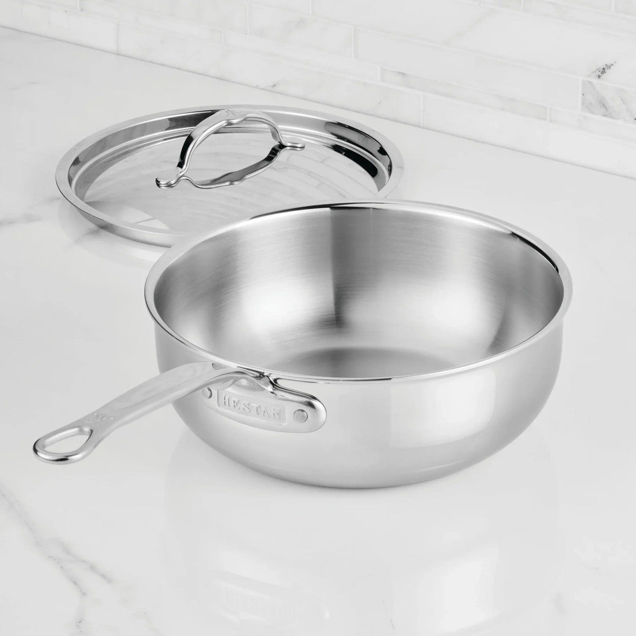 Hestan ProBond Luxe Polished Clad 3.5 Qt. Essential Pan with Lid