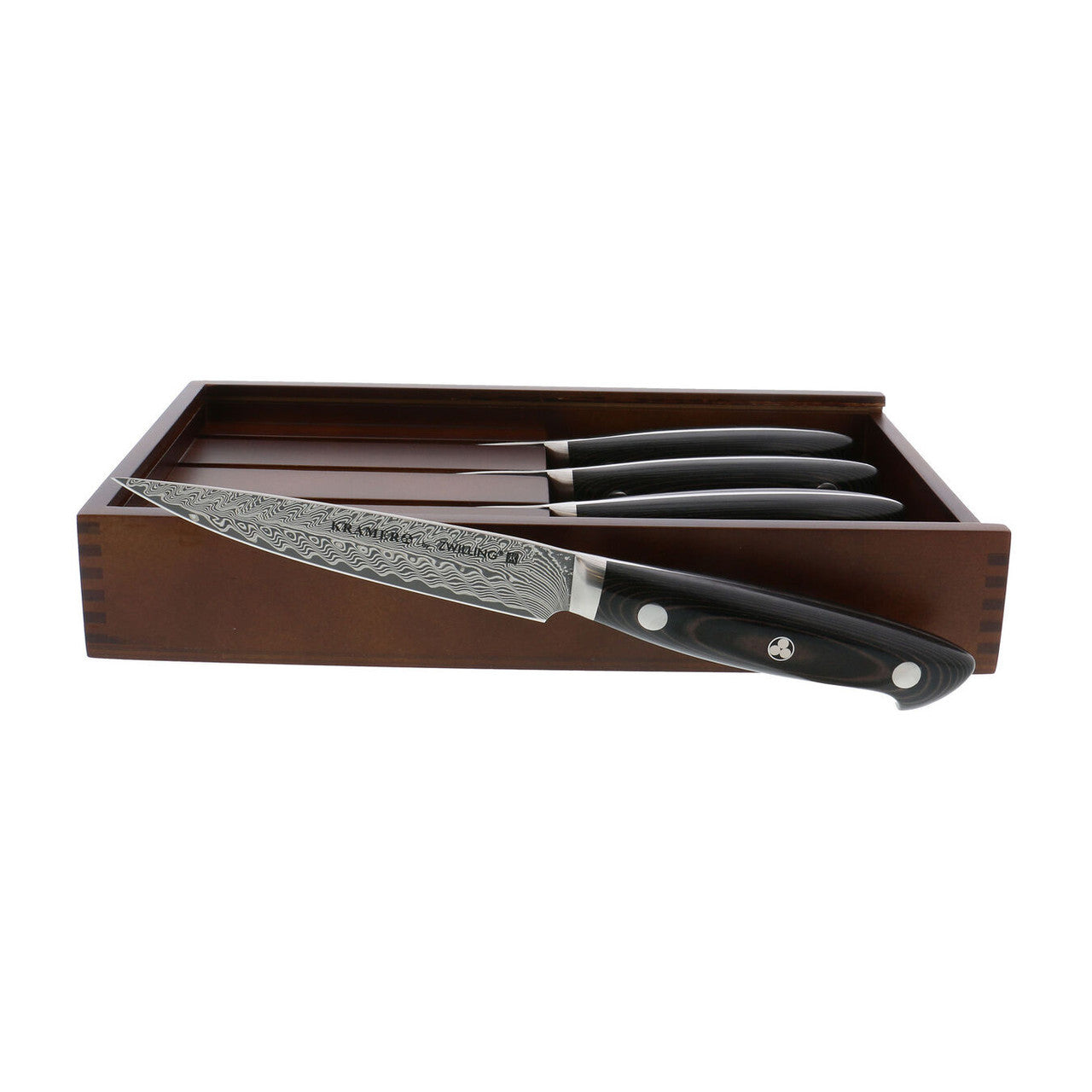 KRAMER by Zwilling Euroline Damascus Steel 4 Piece Steak Knife Set
