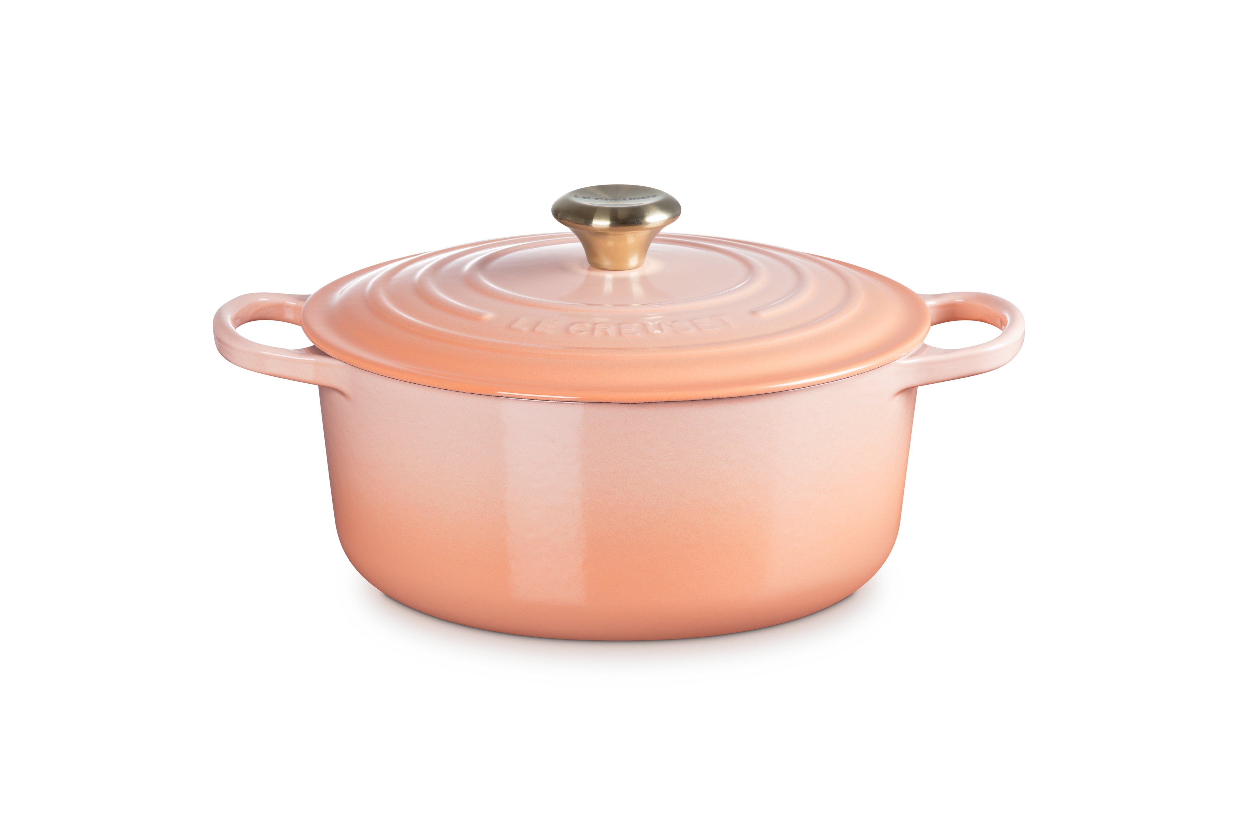 Le Creuset Signature Cast Iron Round Ovens - Peche