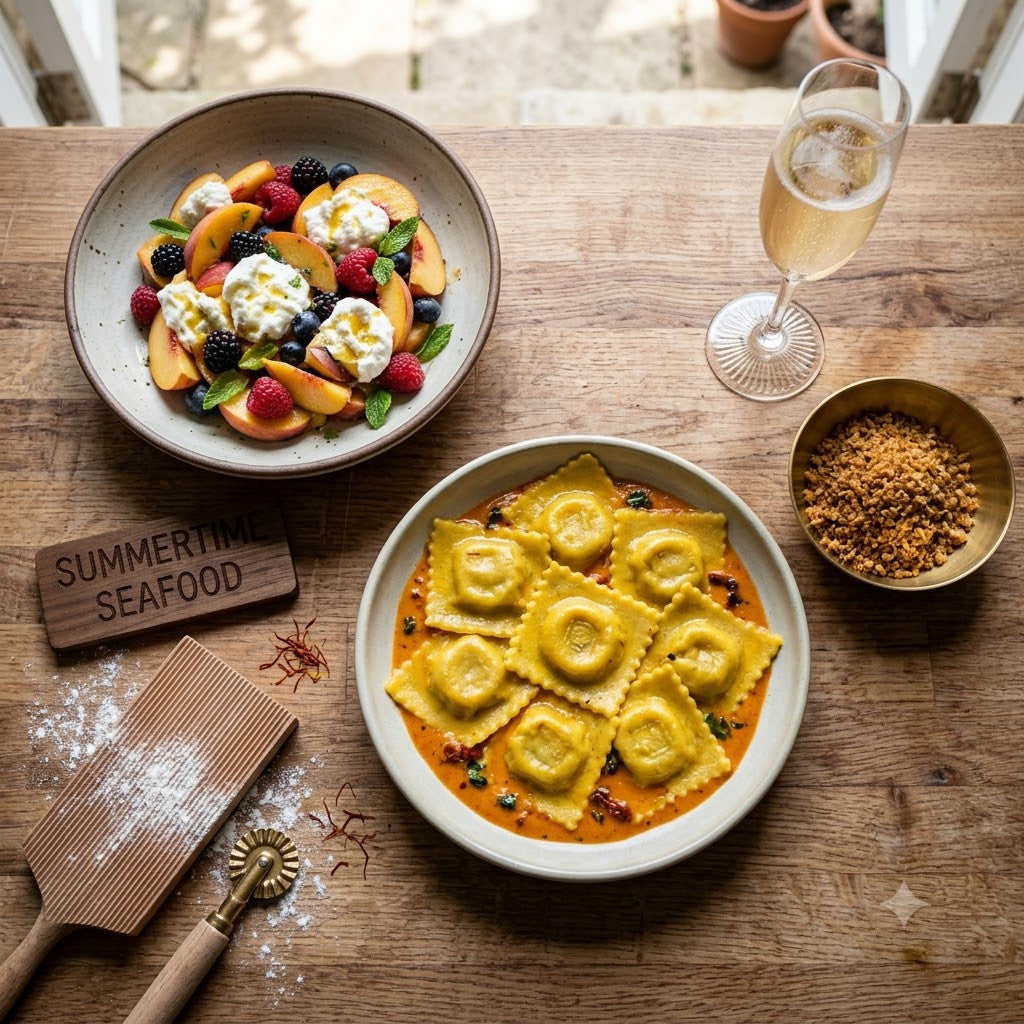 AUG 12 2026 6:30PM: Summertime Seafood Ravioli Hands On