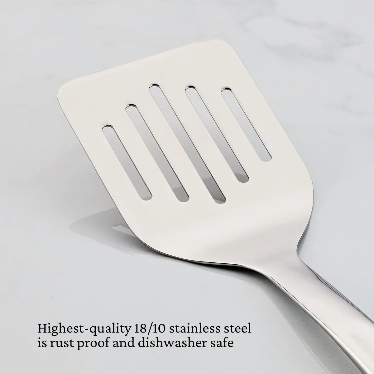 Hestan Provisions Stainless Steel Slotted Turner - 13”