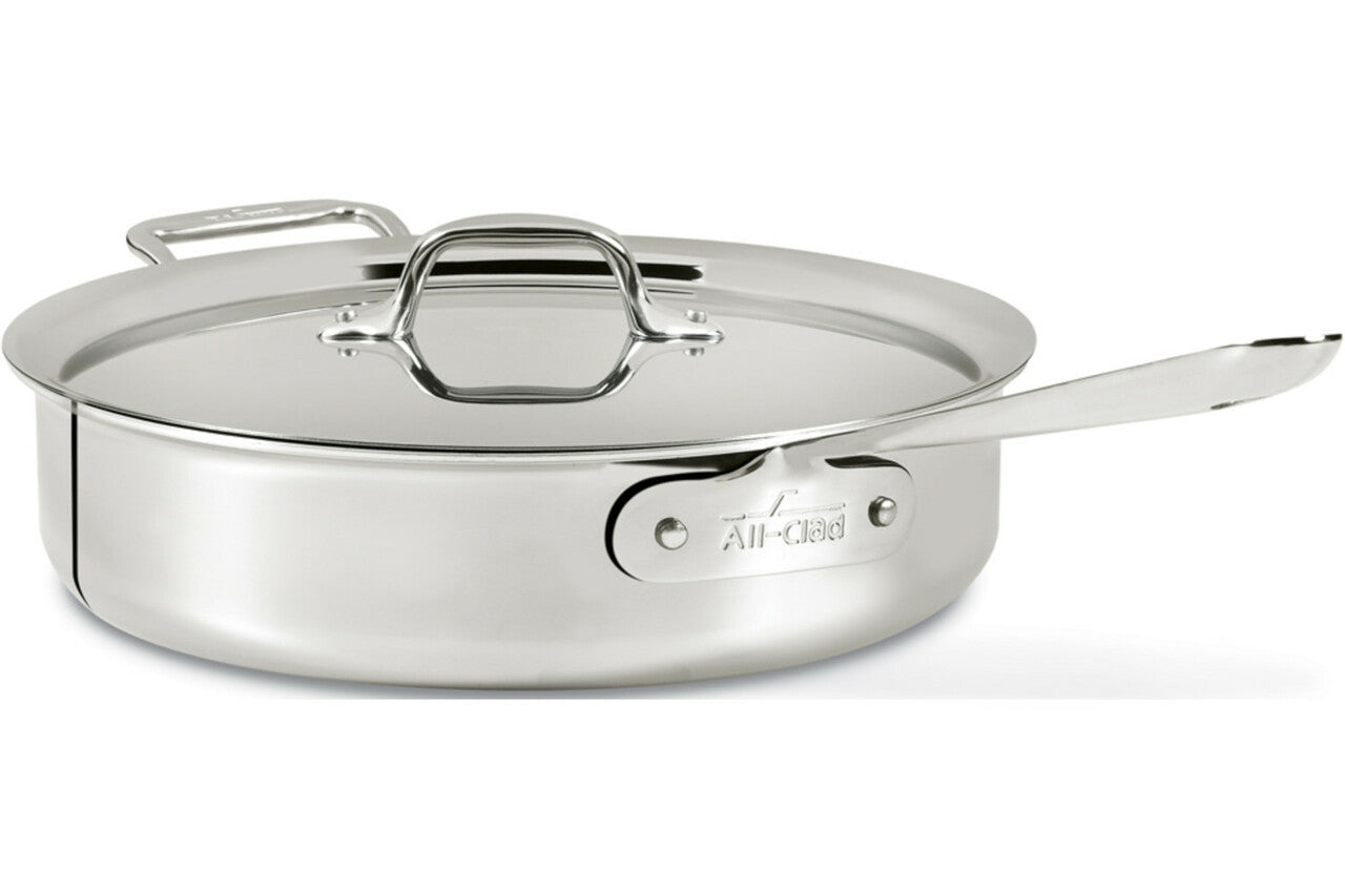 All-Clad D3 Stainless 3 qt. Saute Pan with Lid
