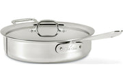 All-Clad D3 Stainless 3 qt. Saute Pan with Lid
