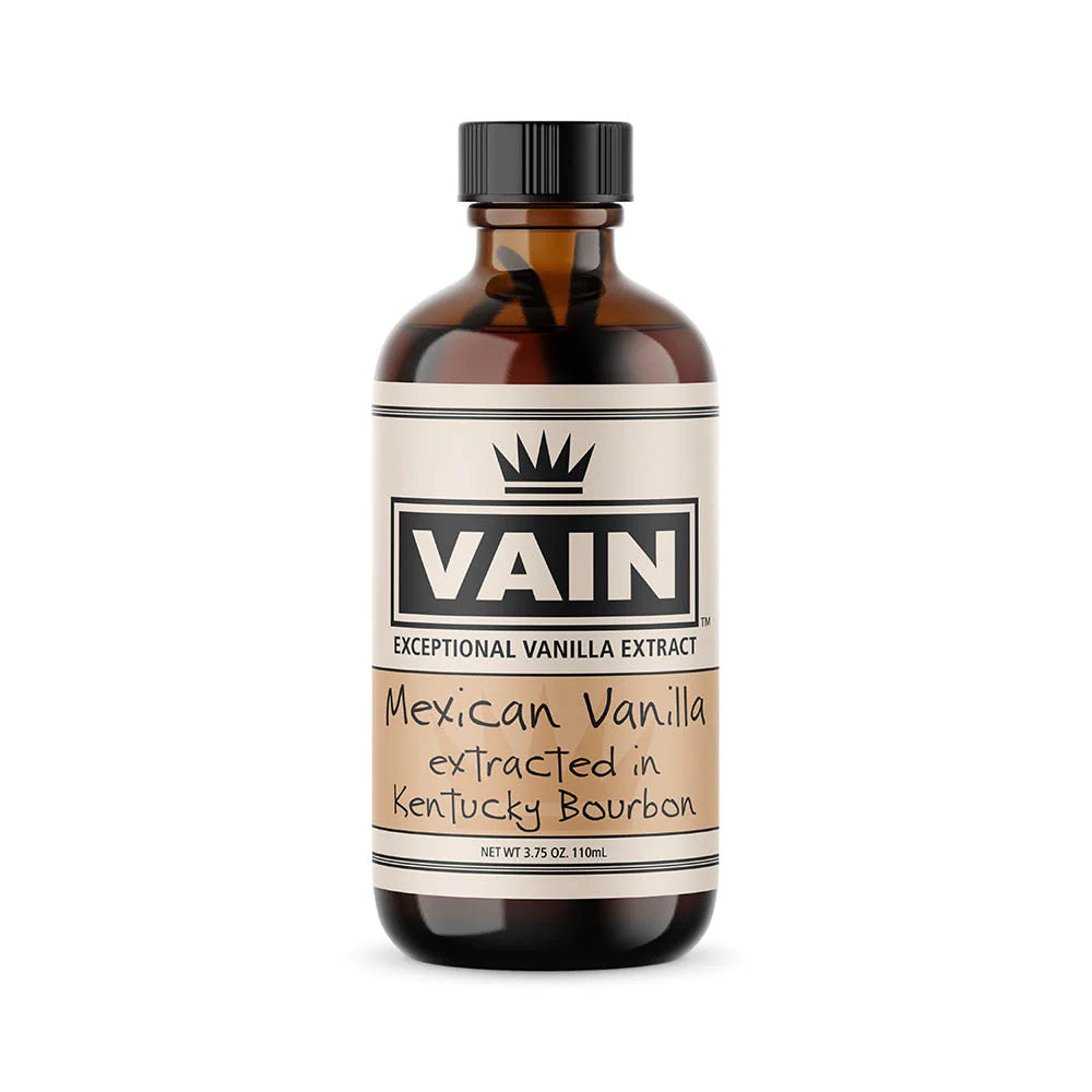 Vain Vanilla Extract: Mexican Vanilla in Kentucky Bourbon - 3.75 Ounce Bottle