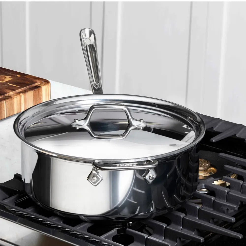 All-Clad D3 Stainless 6 qt. Deep Sauté Pot