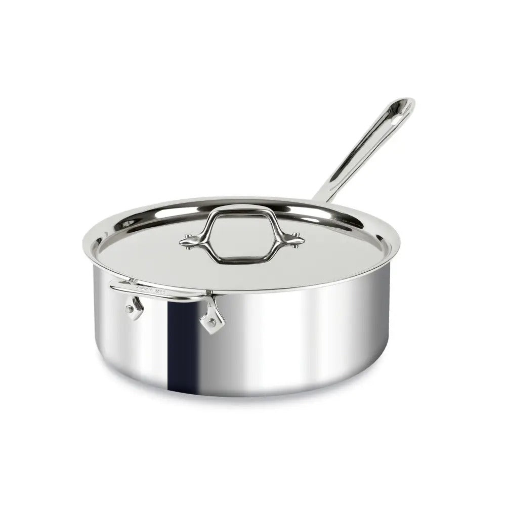 All-Clad D3 Stainless 6 qt. Deep Sauté Pot