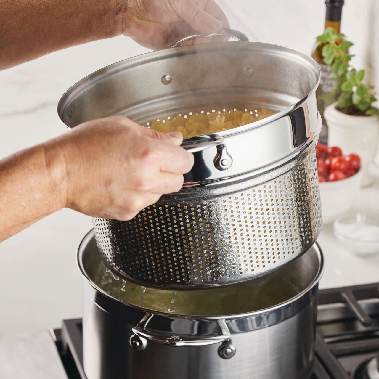 Hestan Provisions Stainless Steel 8 qt. Pasta Insert