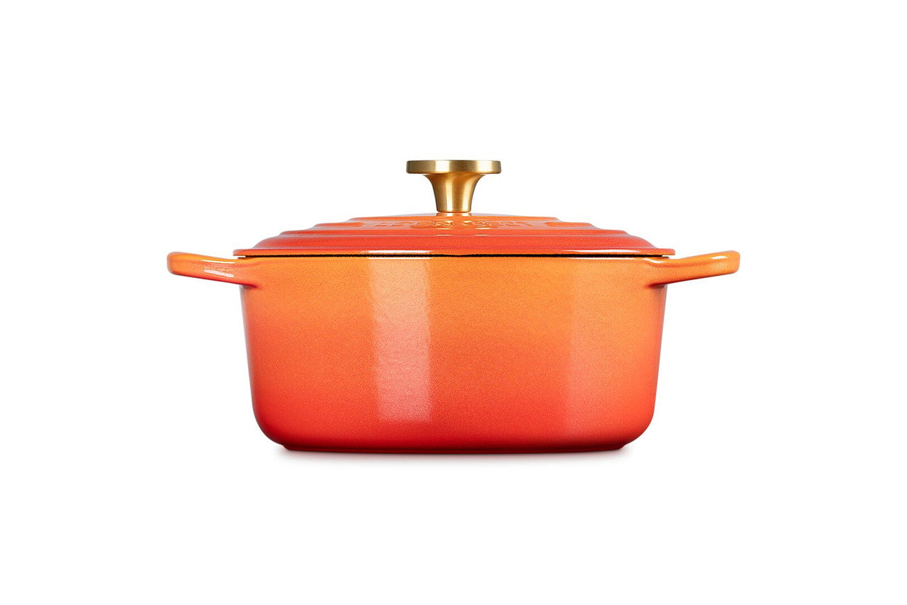 Le Creuset Limited Edition Signature Cast Iron 4.5 qt. Round Oven - Flamme Doree