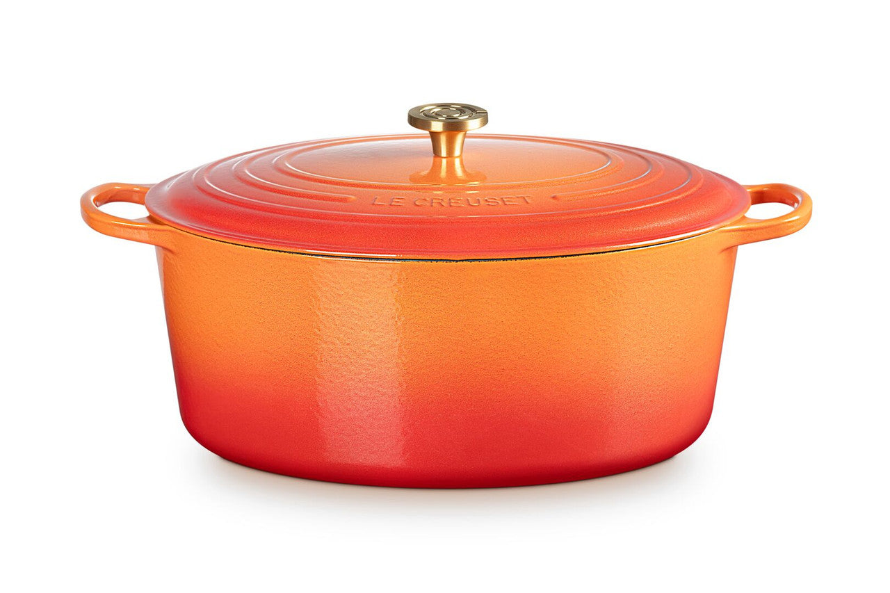 Le Creuset Limited Edition Signature Cast Iron 15.5 qt. Oval Oven - Flamme Doree