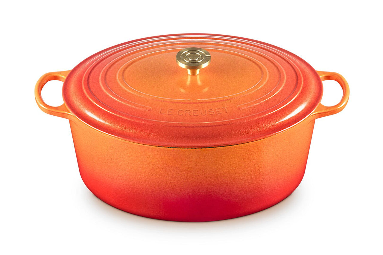 Le Creuset Limited Edition Signature Cast Iron 15.5 qt. Oval Oven - Flamme Doree