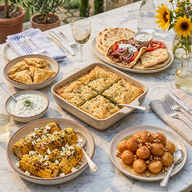 SEP 10 2026 6:30PM: Cast Iron Cooking: Greek Street Food - Hands On