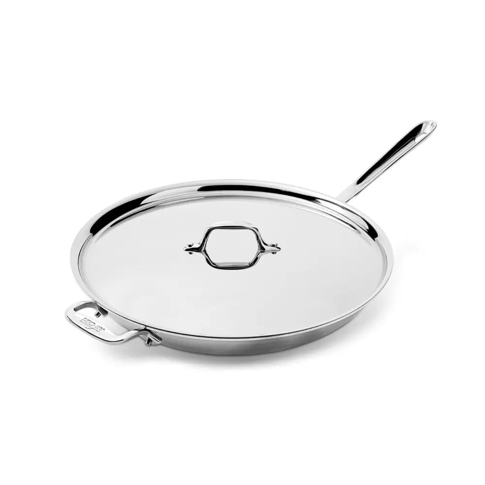 All-Clad D3 Stainless 14" Fry Pan with Lid