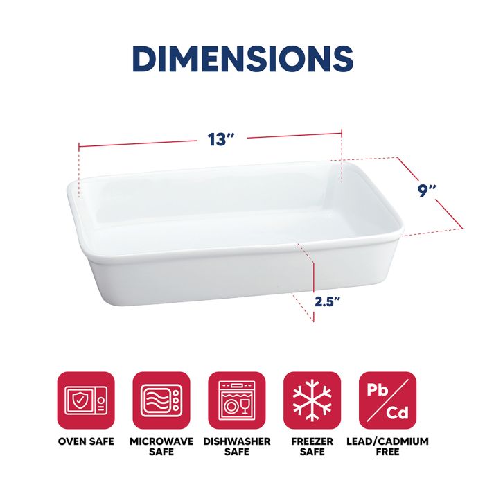 Lasagna Pan - White, 13X9