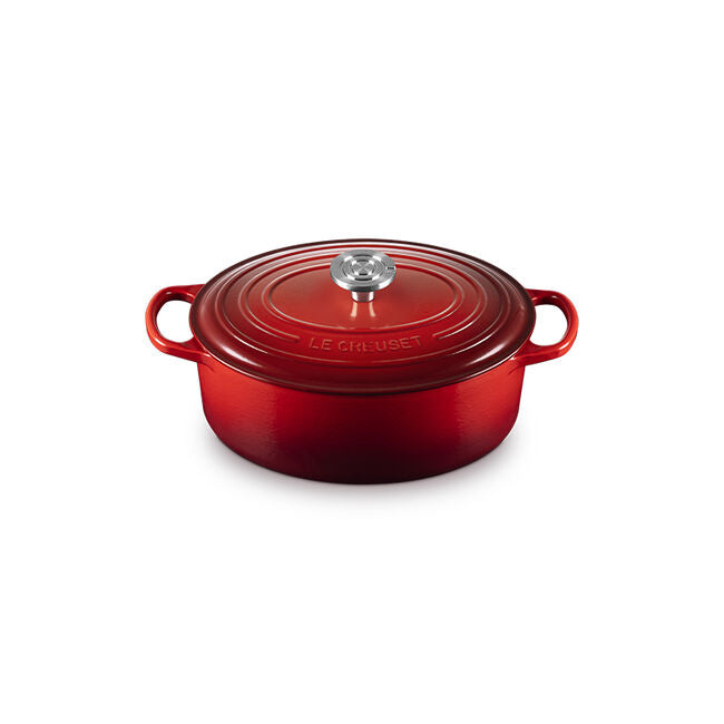 Le Creuset Signature Cast Iron Oval Ovens - Cerise