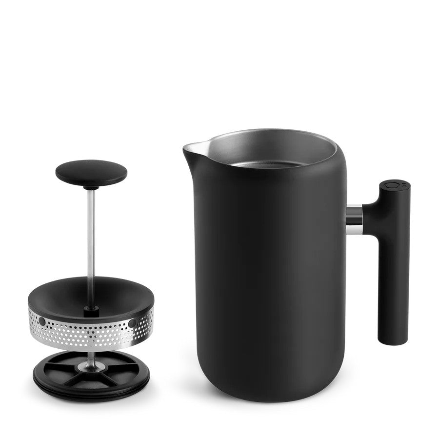Clara Matte Black French Press - 24 Ounce