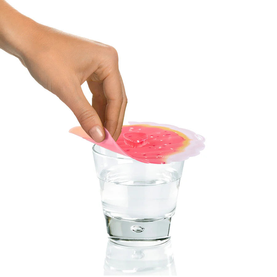 Charles Viancin Silicone Coral/Shell 4” Lid - Set of 2