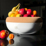 Emile Henry Large Cork Storage Bowl, Creme