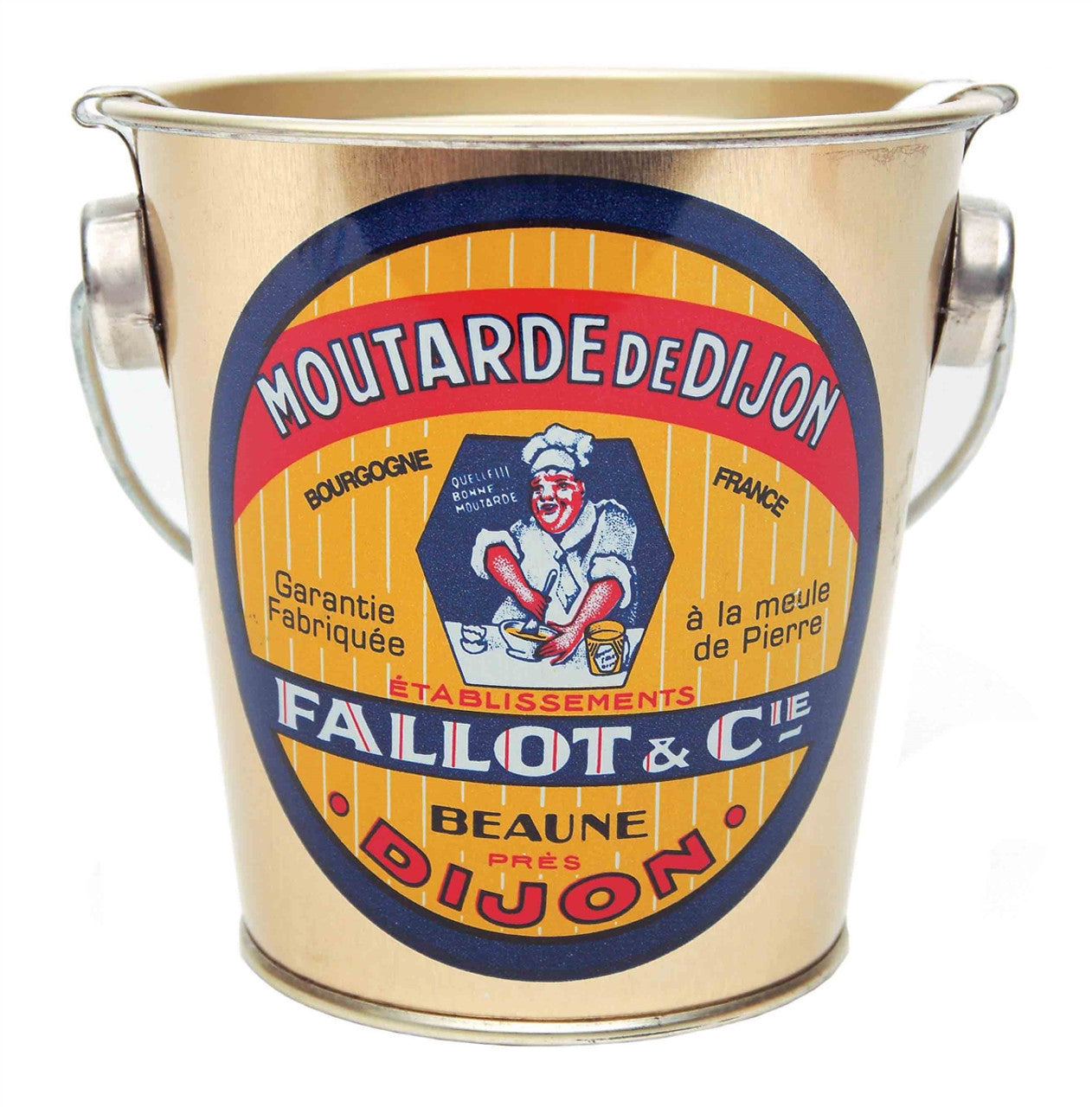 Edmund Fallot Dijon Mustard in Decorated Metal Pail - 16 oz.