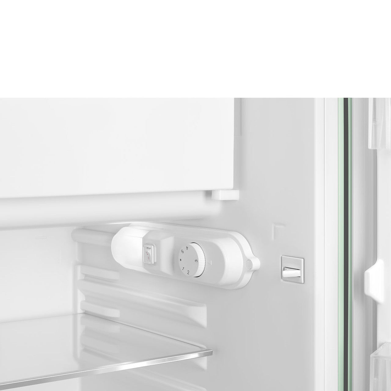 SMEG 50's Retro Style FAB10 Mini Fridge with Internal Freezer Compartment - Pastel Green, Right Hinge