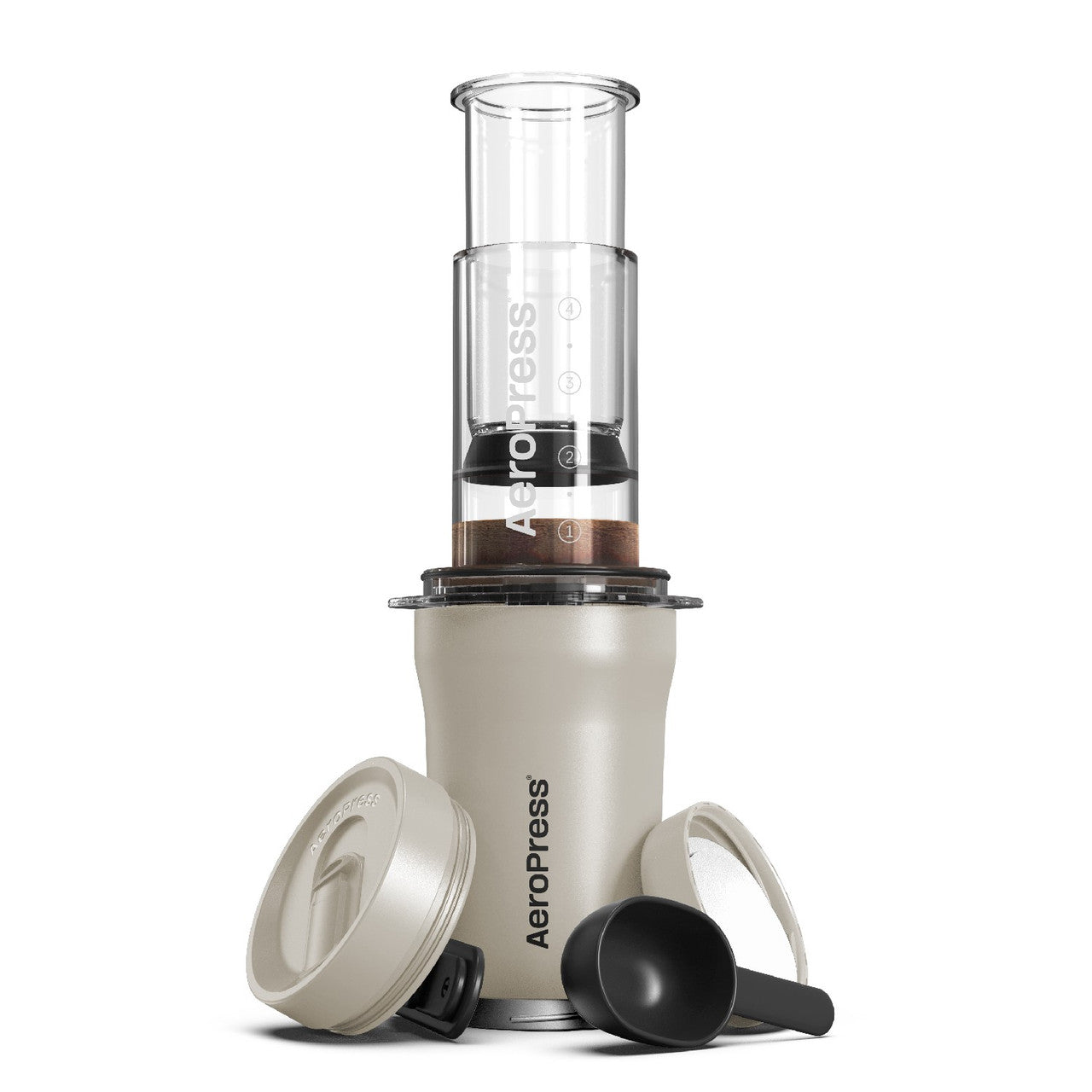 Aeropress Go Plus Coffee Maker Set - Cream
