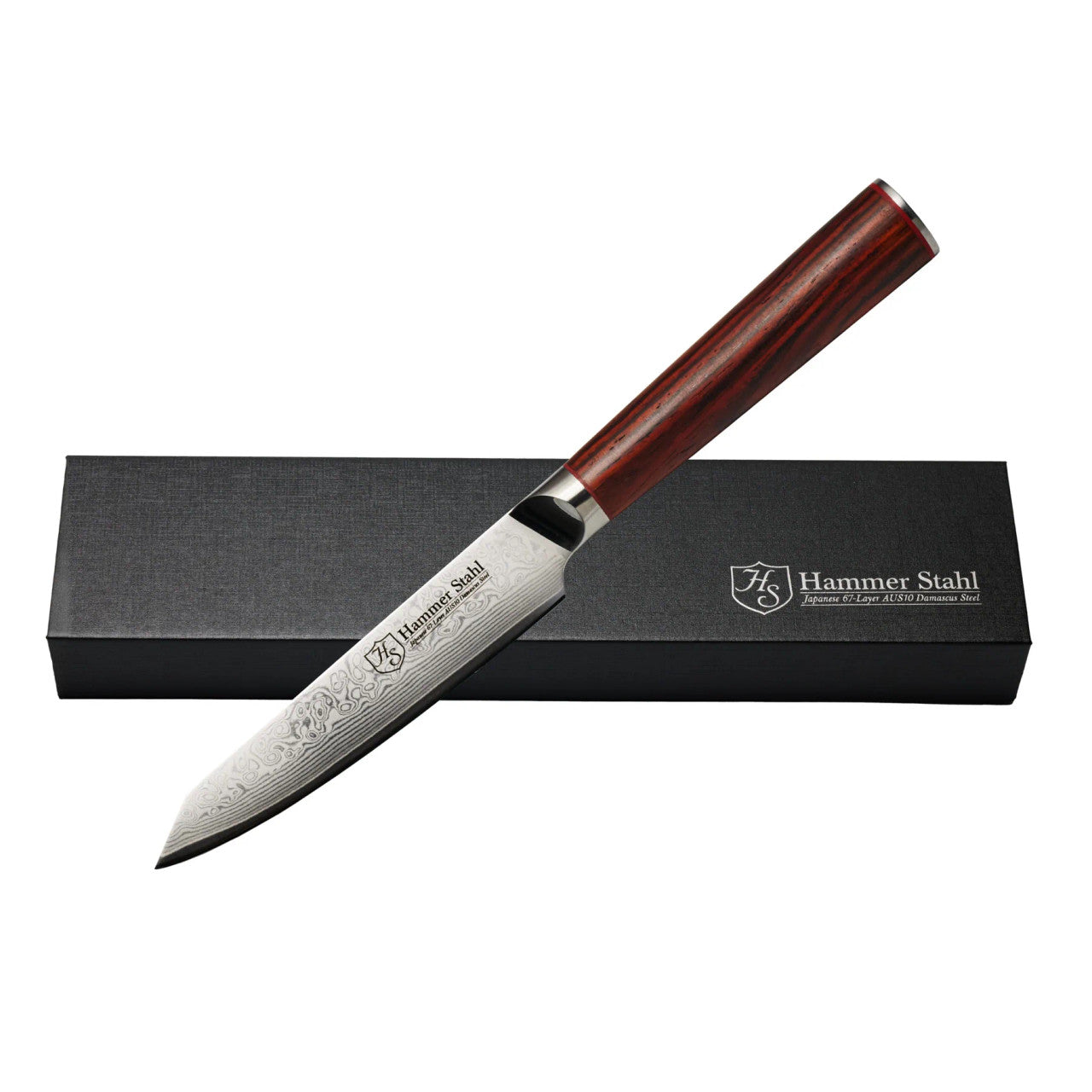 Hammer Stahl Damascus Series 5 inch Utility Knife