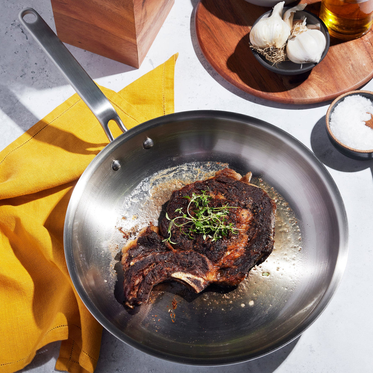 EATER + Heritage Steel Stainless Steel Fry Pans