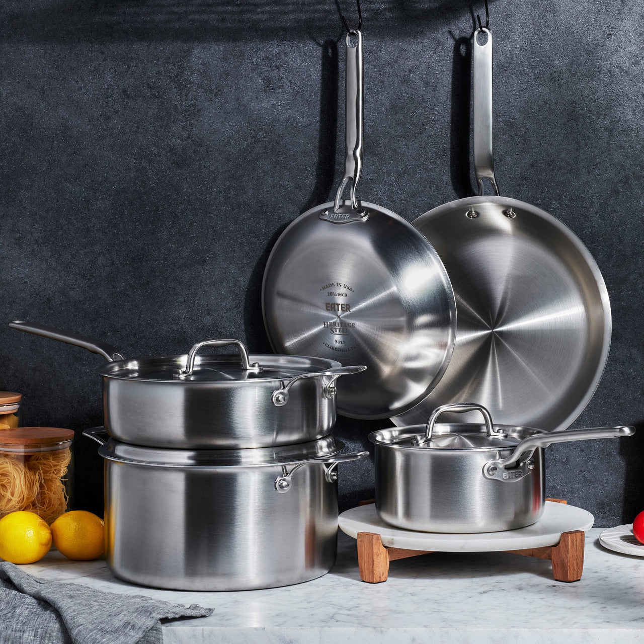 EATER + Heritage Steel Stainless Steel 8 Piece Core Set