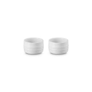 Le Creuset Straight Wall Stackable Ramekins - Set of 2 - White